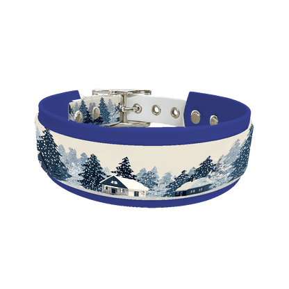 L'atelier du Fourmilier collier double 330 Colliers doubles pour chien – Collection Hiver & Noël (25 mm / 38 mm)