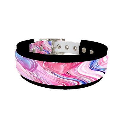 L'atelier du Fourmilier collier double 345 Colliers doubles pour chien – Collection Saint-Valentin (25 mm / 38 mm)