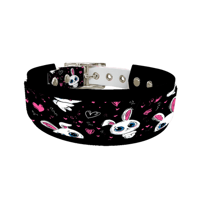 L'atelier du Fourmilier collier double 353 Colliers doubles pour chien – Collection Saint-Valentin (25 mm / 38 mm)