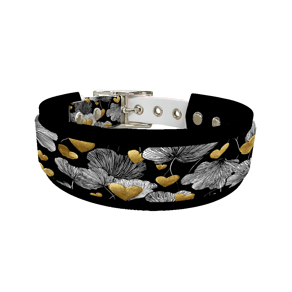 L'atelier du Fourmilier collier double 362 Colliers doubles pour chien – Collection Saint-Valentin (25 mm / 38 mm)