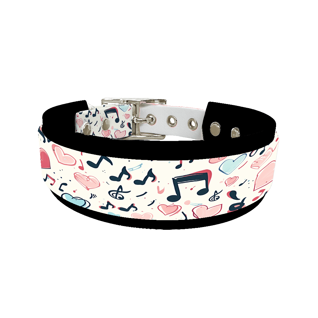 L'atelier du Fourmilier collier double 369 Colliers doubles pour chien – Collection Saint-Valentin (25 mm / 38 mm)