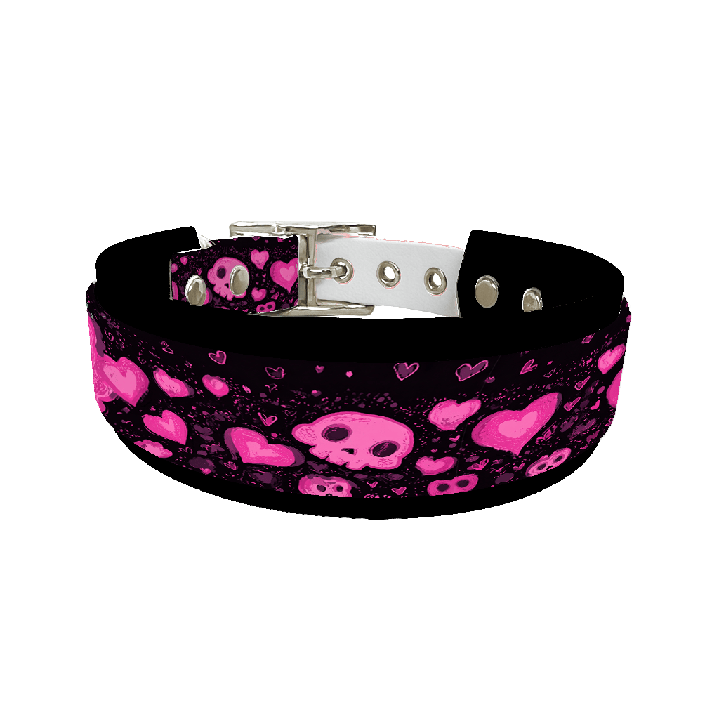 L'atelier du Fourmilier collier double 374 Colliers doubles pour chien – Collection Saint-Valentin (25 mm / 38 mm)