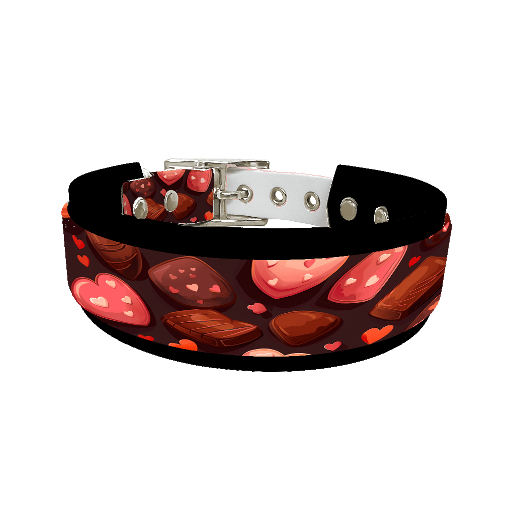 L'atelier du Fourmilier collier double 375 Colliers doubles pour chien – Collection Saint-Valentin (25 mm / 38 mm)