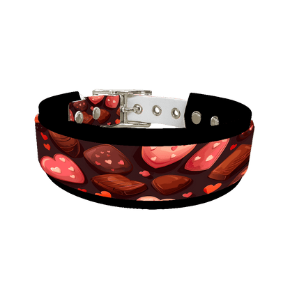 L'atelier du Fourmilier collier double 375 Colliers doubles pour chien – Collection Saint-Valentin (25 mm / 38 mm)