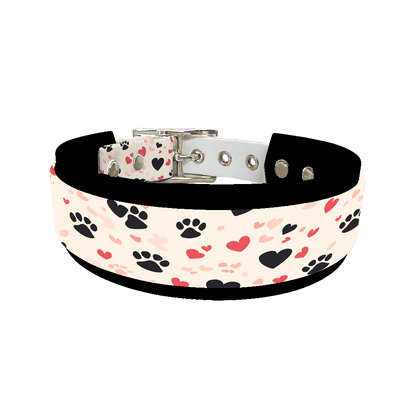 L'atelier du Fourmilier collier double 378 Colliers doubles pour chien – Collection Saint-Valentin (25 mm / 38 mm)