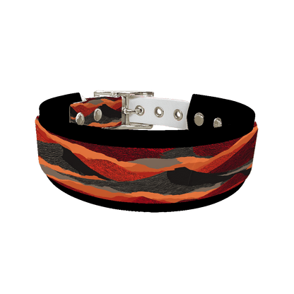 L'atelier du Fourmilier collier double 422 Collier double large pour chien en BioThane® imprimé – Collection paysage– 38/25 mm