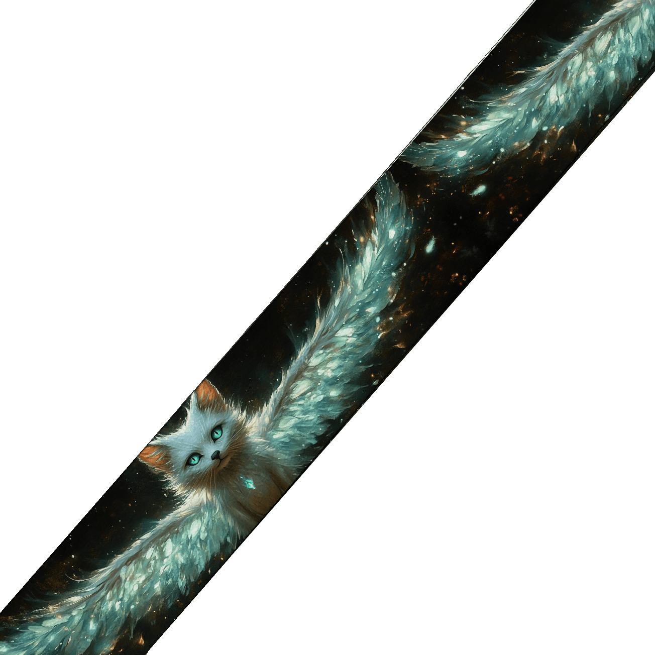 L'atelier du Fourmilier collier double Collier double large pour chien en BioThane® imprimé – Collection monstres et créatures imaginaires– 38/25 mm