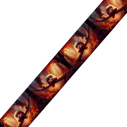 L'atelier du Fourmilier collier double Collier double large pour chien en BioThane® imprimé – Collection monstres et créatures imaginaires– 38/25 mm