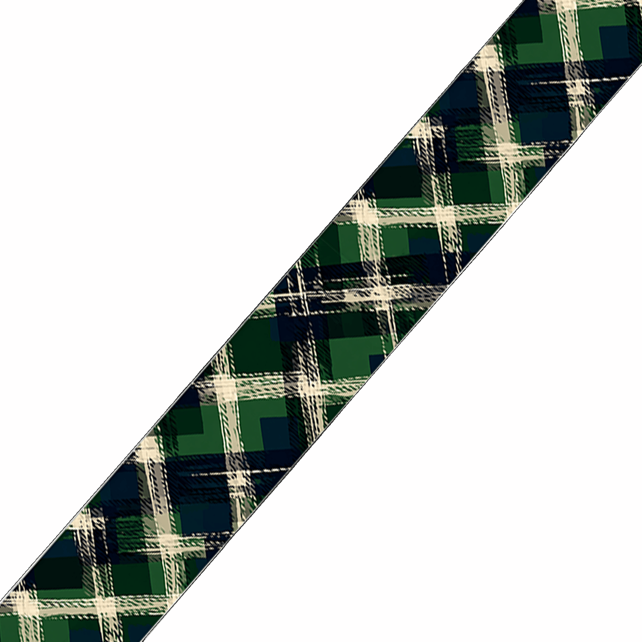 L'atelier du Fourmilier collier double Collier double large pour chien en BioThane® imprimé – Collection tartan– 38/25 mm