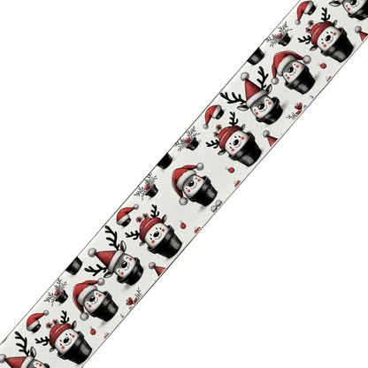 L'atelier du Fourmilier collier double Colliers doubles pour chien – Collection Hiver & Noël (25 mm / 38 mm)