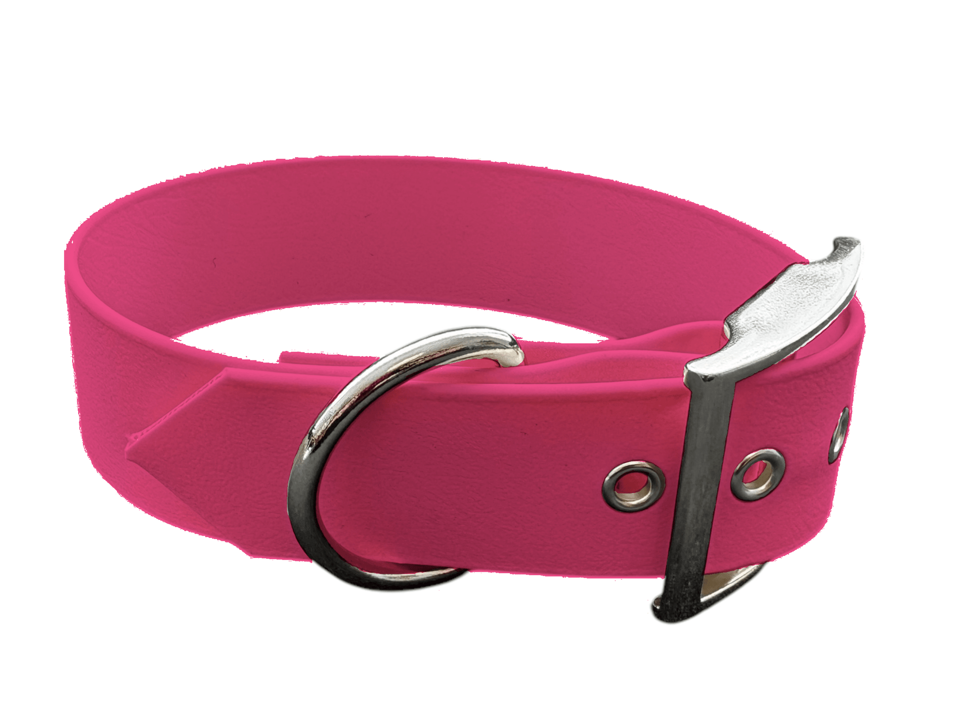 L'atelier du Fourmilier Collier pour chien personnalisable XXS / Fuchsia Collier chien 38 mm en Biothane – Personnalisable – Coloris au choix