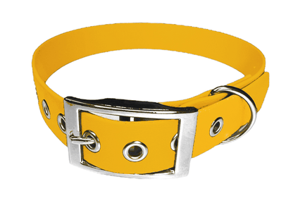 L'atelier du Fourmilier Collier pour chien personnalisable XXS / Jaune Collier chien 19 mm en Biothane – Personnalisable – Coloris au choix