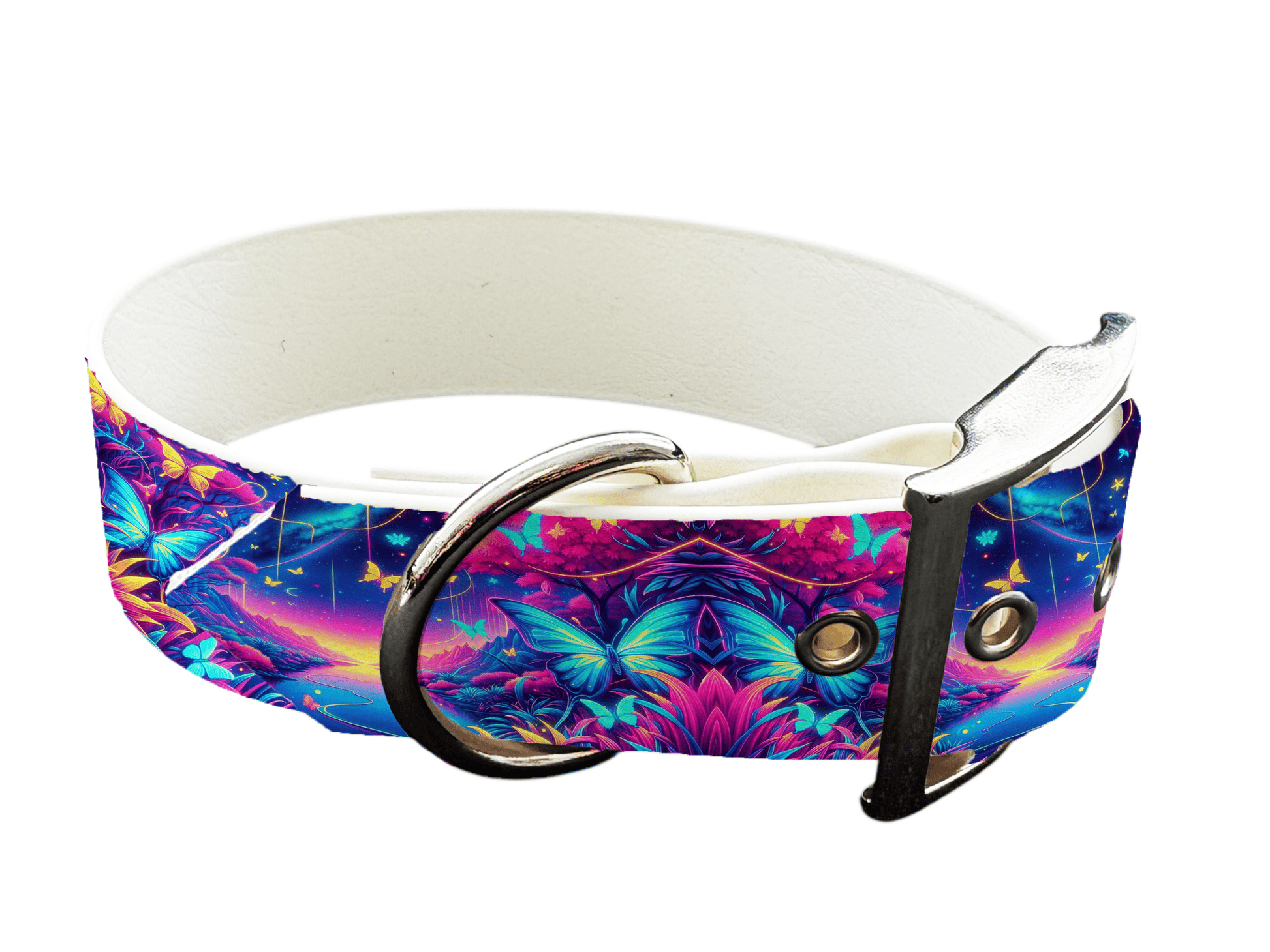 L'atelier du Fourmilier Colliers 102 Collier large pour chien en BioThane® imprimé – Collection insectes– 38mm