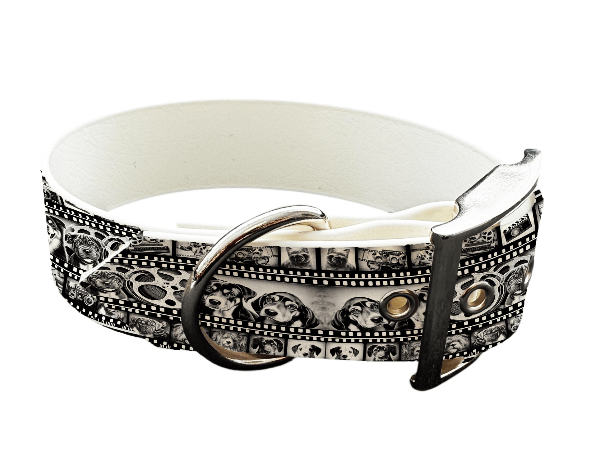 L'atelier du Fourmilier Colliers 105 Collier large pour chien en BioThane® imprimé – Collection chiens– 38mm