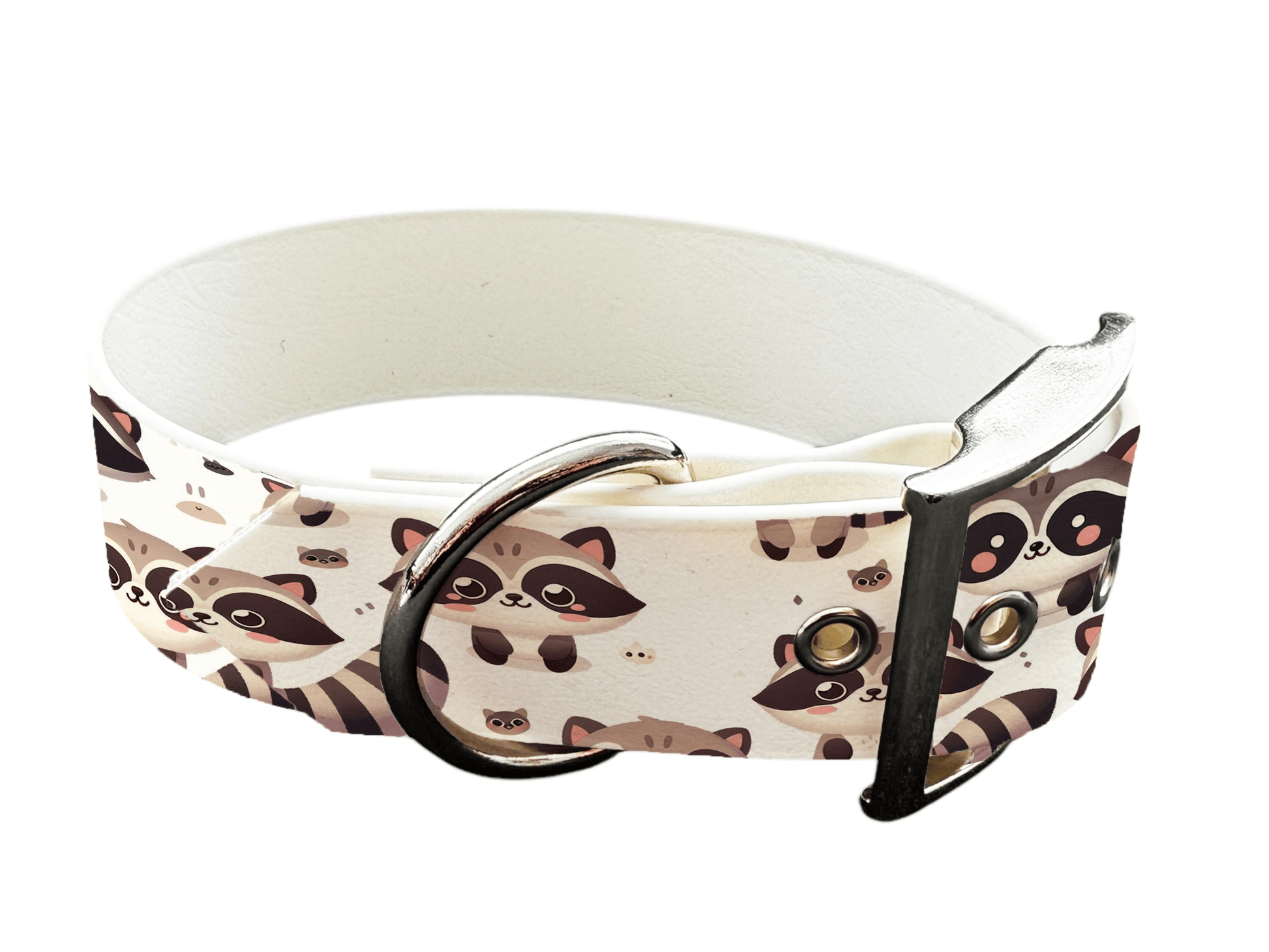 L'atelier du Fourmilier Colliers 122 Collier large pour chien en BioThane® imprimé – Collection animaux pop/kawaii – 38mm