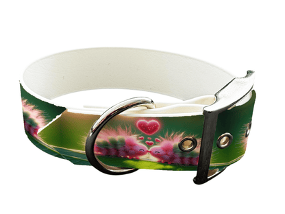 L'atelier du Fourmilier Colliers 125 Collier large pour chien en BioThane® imprimé – Collection insectes– 38mm