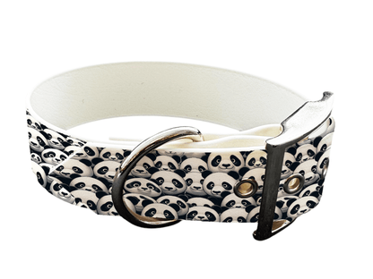 L'atelier du Fourmilier Colliers 131 Collier large pour chien en BioThane® imprimé – Collection animaux pop/kawaii – 38mm