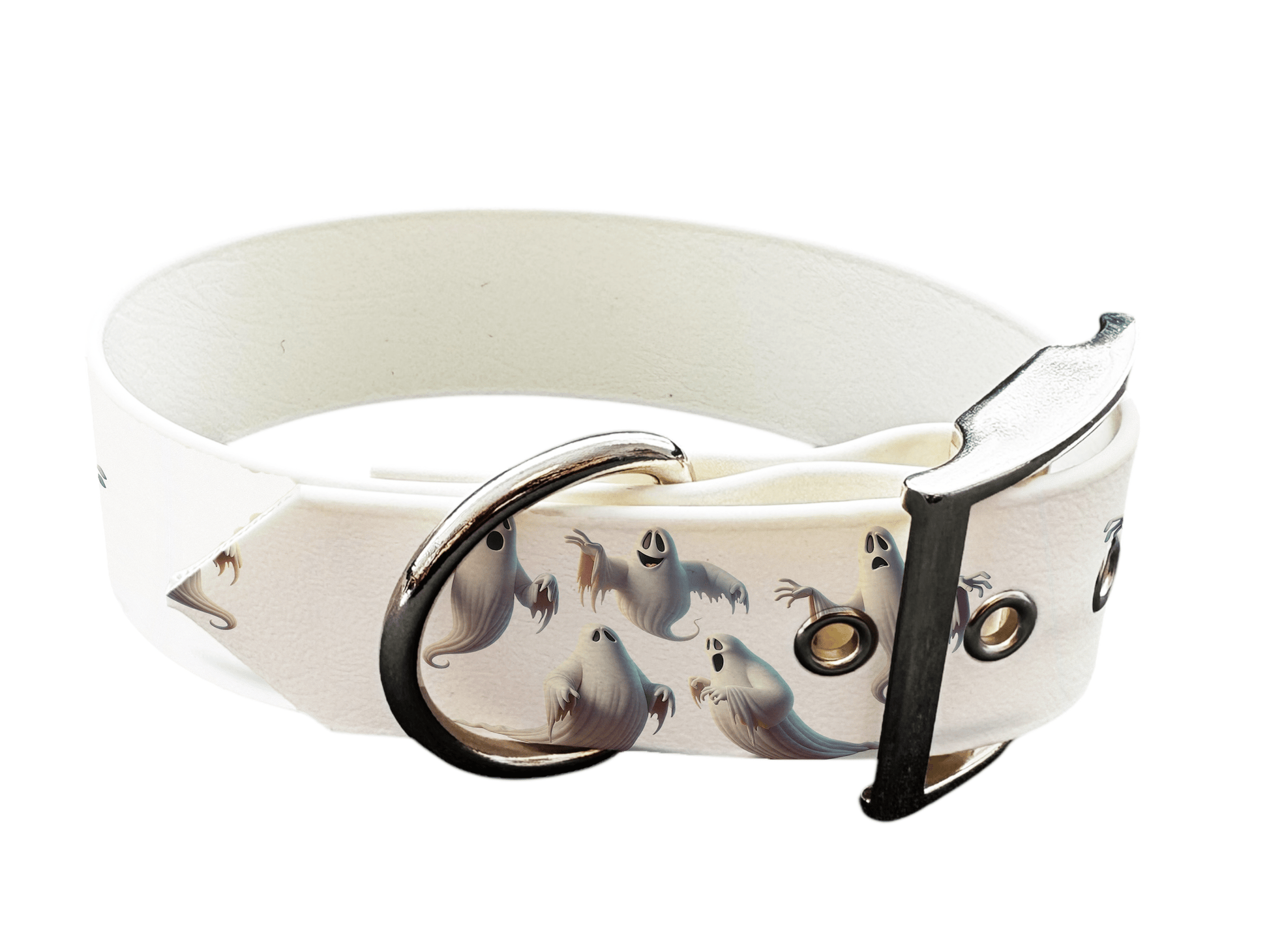 L'atelier du Fourmilier colliers 137 Collier large pour chien en BioThane® imprimé – Collection Halloween– 38mm