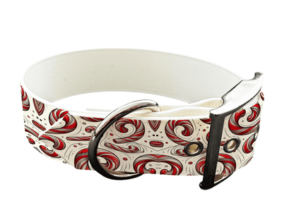 L'atelier du Fourmilier colliers 146 Collier pour chien en BioThane® imprimé – Collection Noël– 25mm