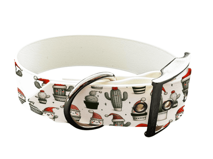 L'atelier du Fourmilier colliers 148 Collier pour chien en BioThane® imprimé – Collection Noël– 25mm