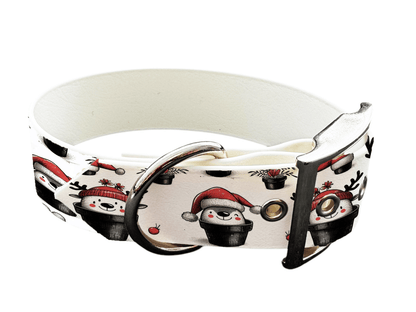 L'atelier du Fourmilier colliers 150 Collier pour chien en BioThane® imprimé – Collection Noël– 25mm