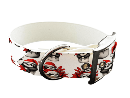 L'atelier du Fourmilier colliers 151 Collier pour chien en BioThane® imprimé – Collection Noël– 25mm