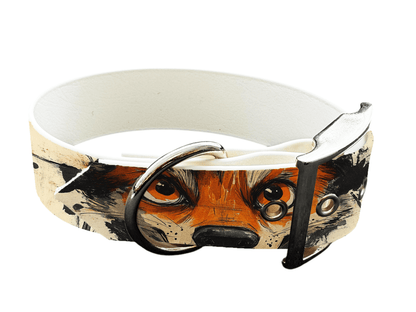 L'atelier du Fourmilier Colliers 181 Collier large pour chien en BioThane® imprimé – Collection animaux sauvages– 38mm