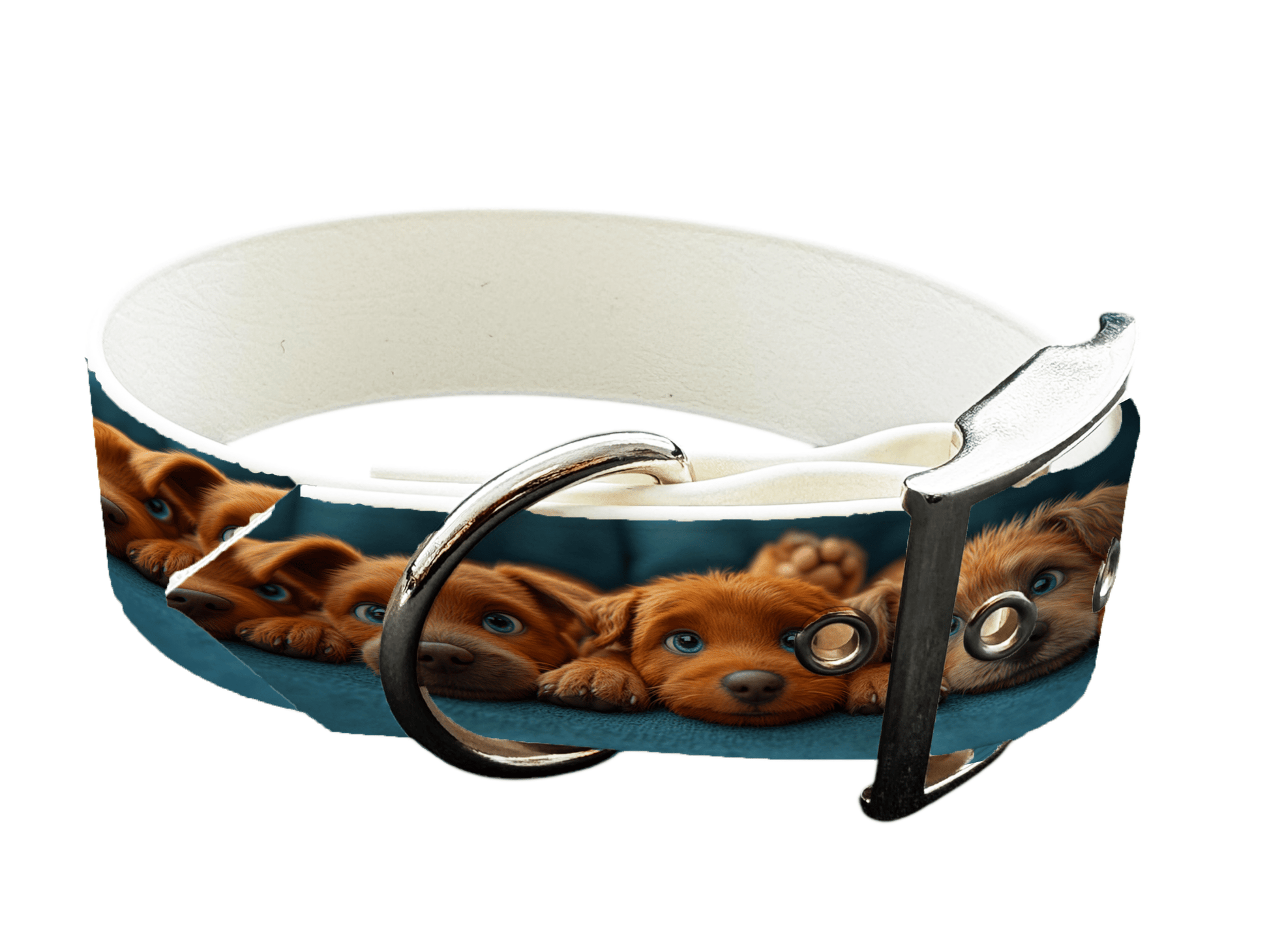 L'atelier du Fourmilier Colliers 182 Collier large pour chien en BioThane® imprimé – Collection chiens– 38mm