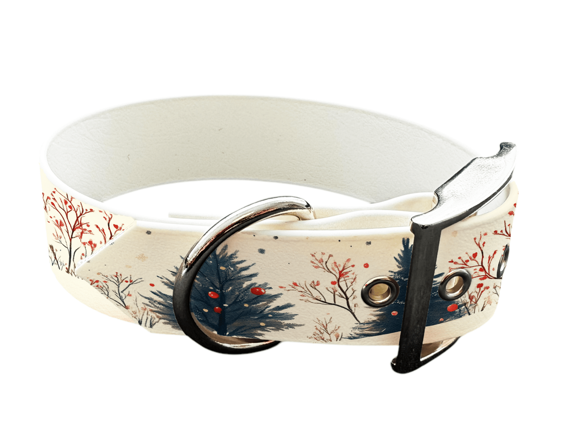 L'atelier du Fourmilier Colliers 186 Collier large pour chien en BioThane® imprimé – Collection paysage– 38mm