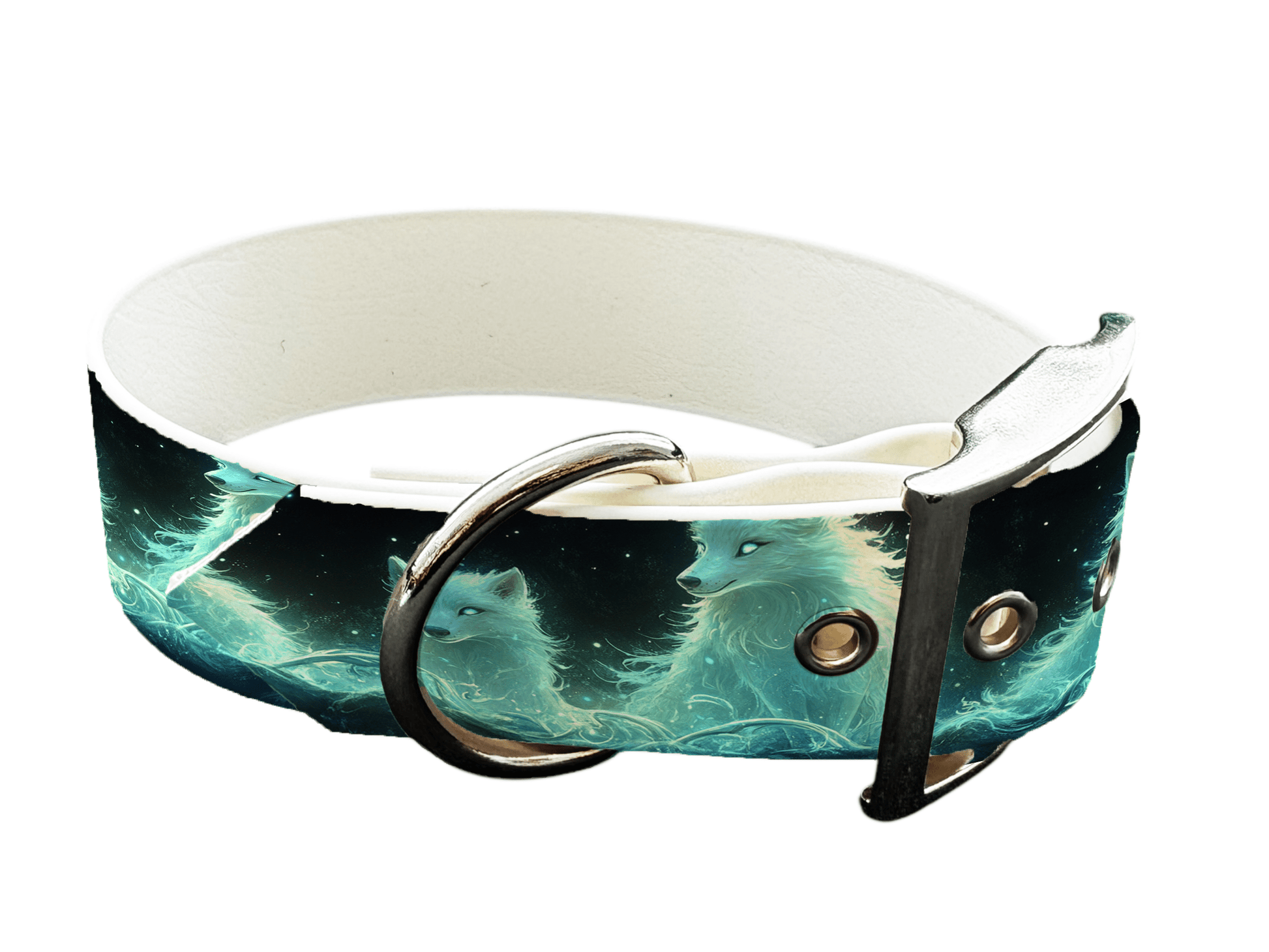 L'atelier du Fourmilier Colliers 195 Collier large pour chien en BioThane® imprimé – Collection animaux sauvages– 38mm