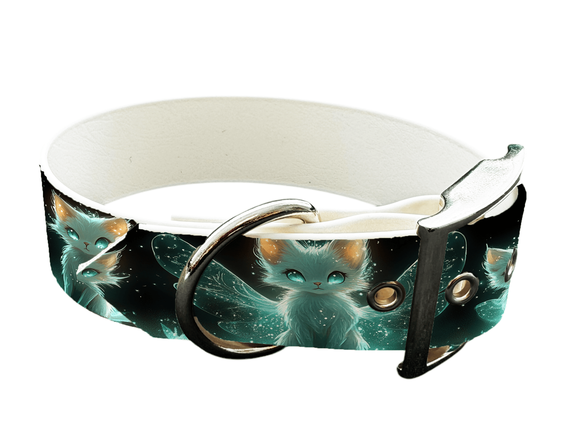 L'atelier du Fourmilier Colliers 197 Collier large pour chien en BioThane® imprimé – Collection monstres et créatures imaginaires– 38mm