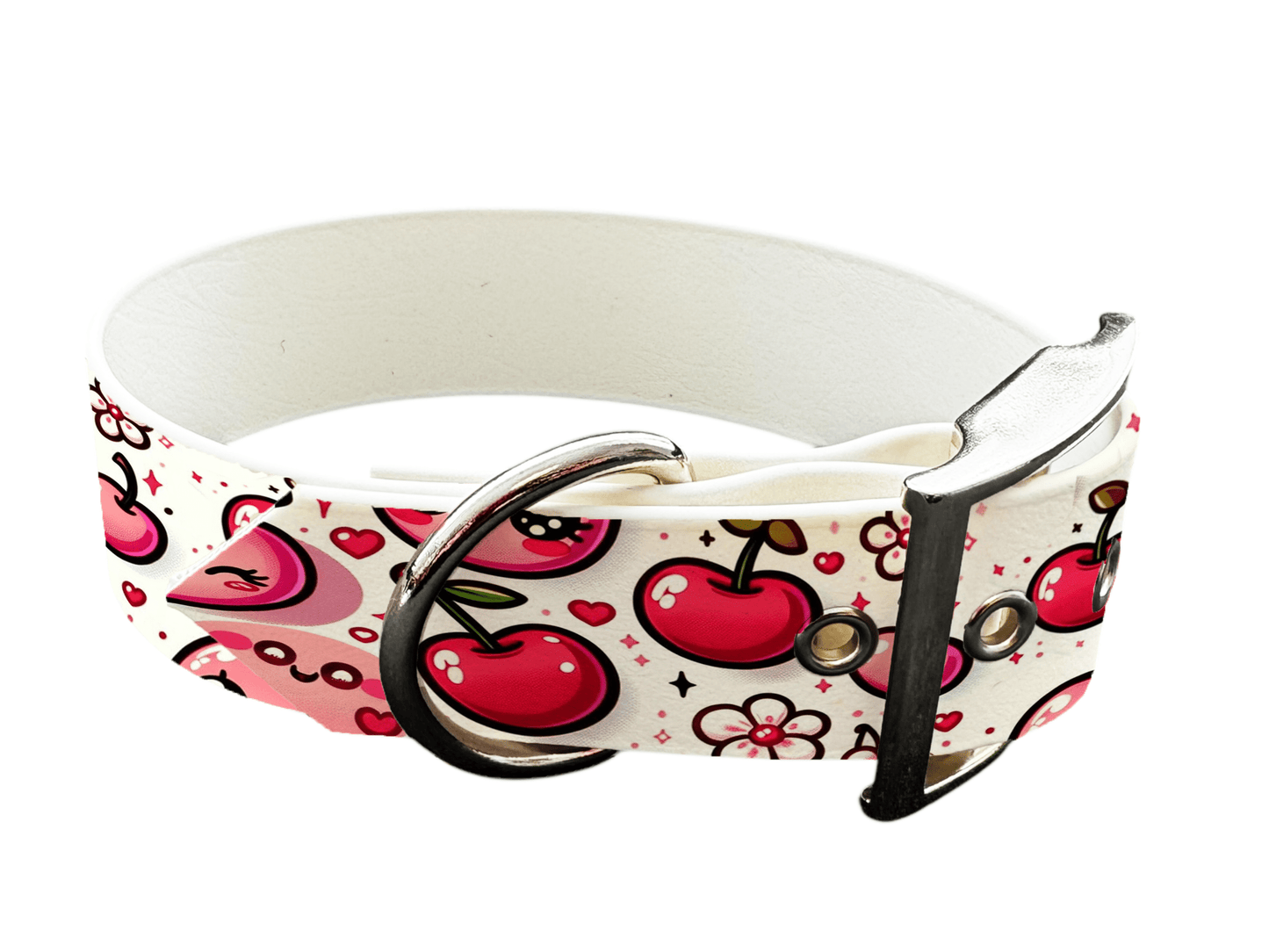 L'atelier du Fourmilier Colliers 20 Collier large pour chien en BioThane® imprimé – Collection gourmandise – 38mm