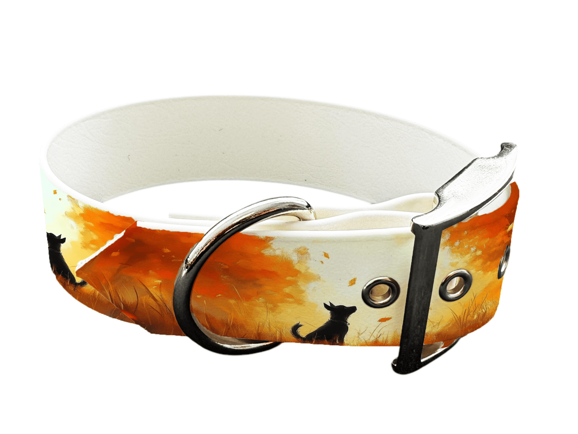 L'atelier du Fourmilier Colliers 201 Collier large pour chien en BioThane® imprimé – Collection chiens– 38mm