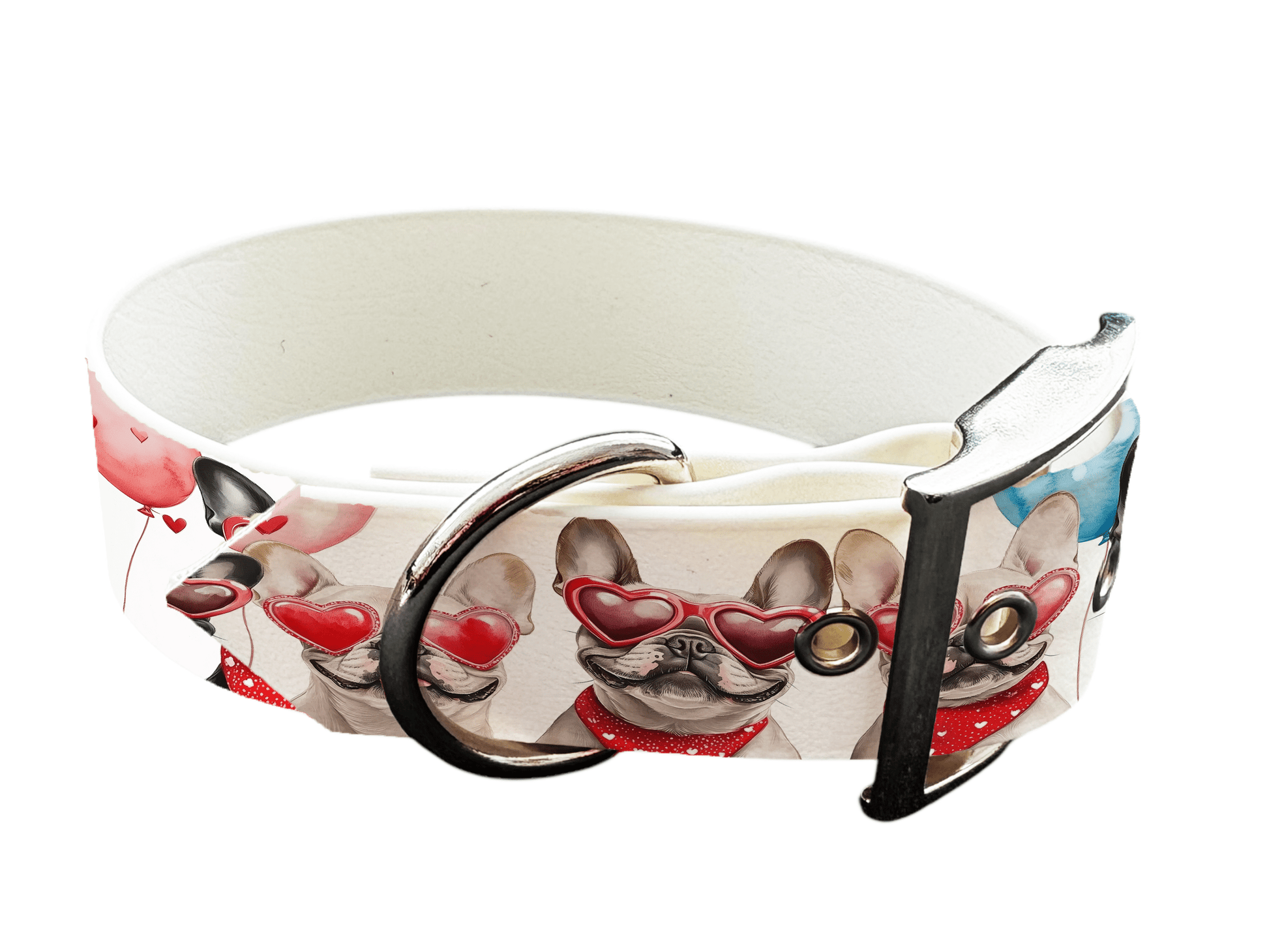 L'atelier du Fourmilier Colliers 207 Collier large pour chien en BioThane® imprimé – Collection chiens– 38mm