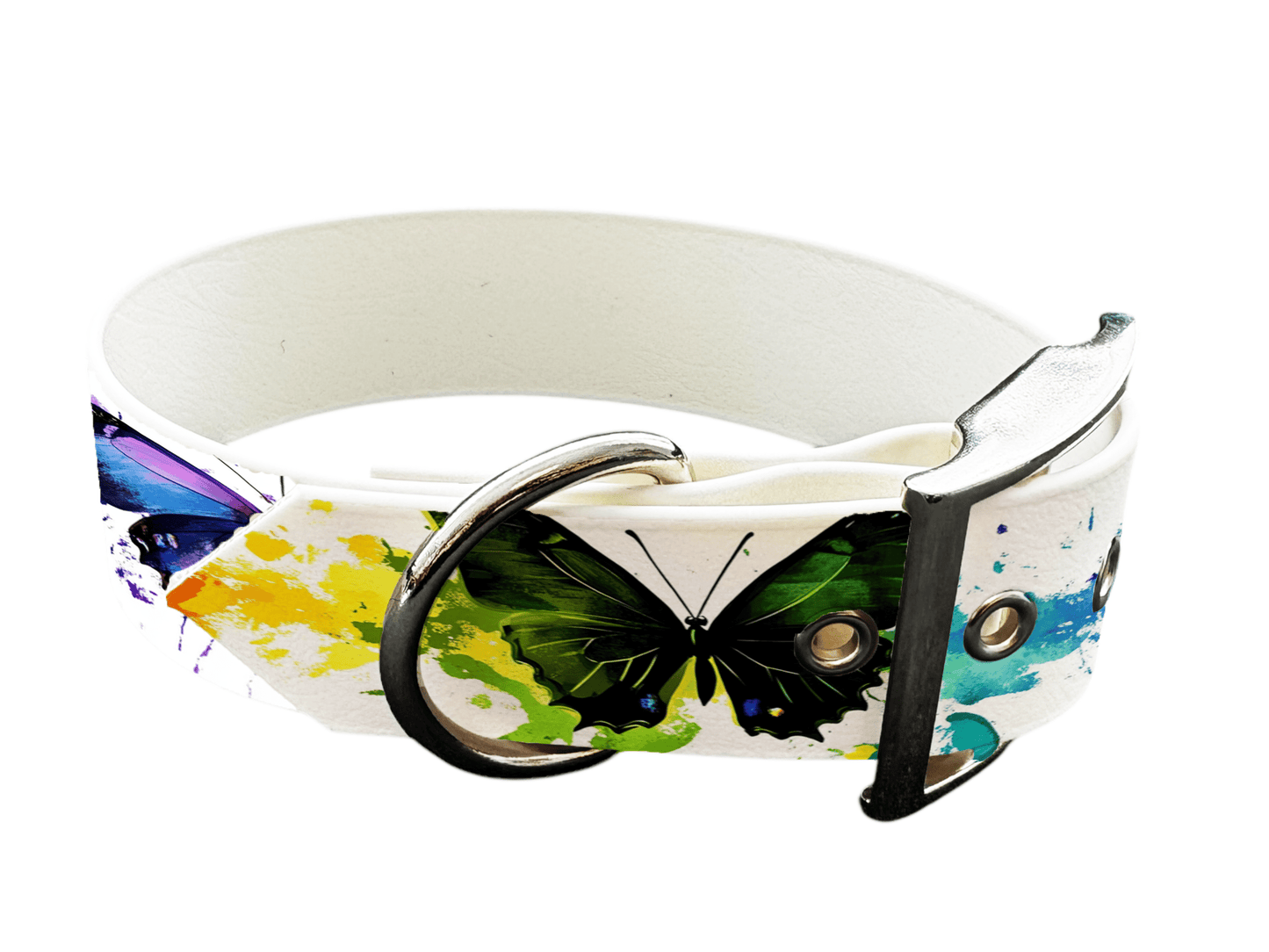 L'atelier du Fourmilier Colliers 213 Collier large pour chien en BioThane® imprimé – Collection insectes– 38mm