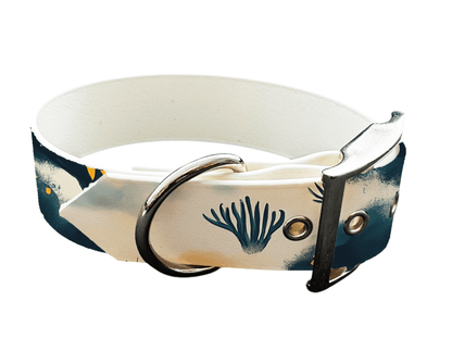 L'atelier du Fourmilier Colliers 223 Collier large pour chien en BioThane® imprimé – Collection paysage– 38mm