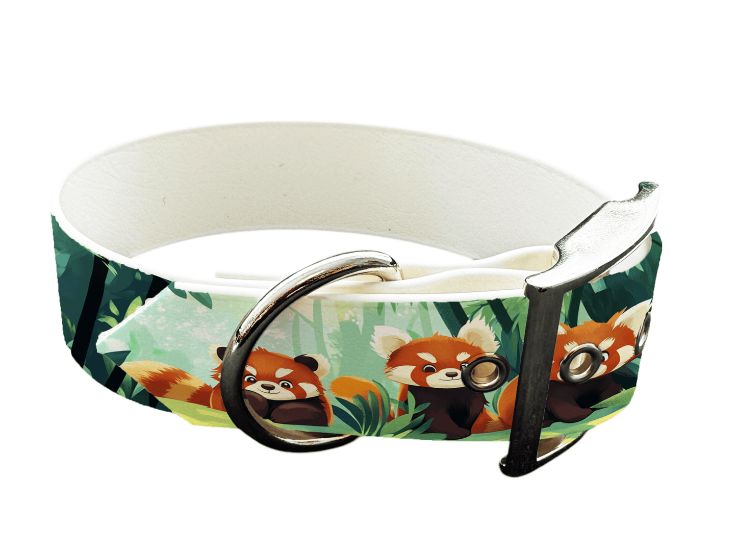 L'atelier du Fourmilier Colliers 227 Collier large pour chien en BioThane® imprimé – Collection animaux pop/kawaii – 38mm