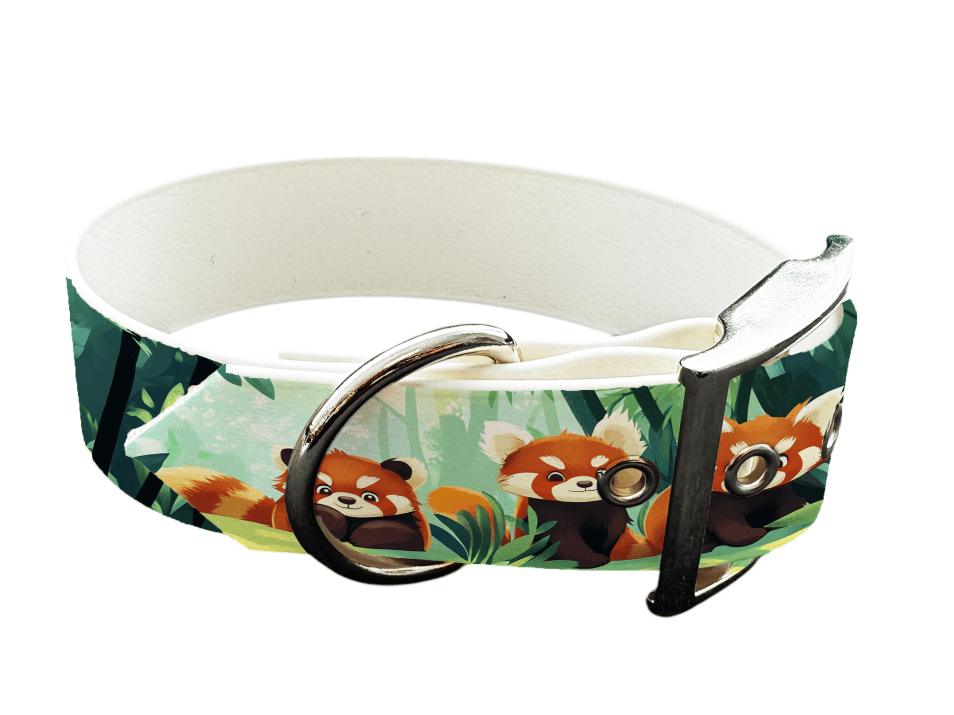 L'atelier du Fourmilier Colliers 227 Collier large pour chien en BioThane® imprimé – Collection animaux pop/kawaii – 38mm