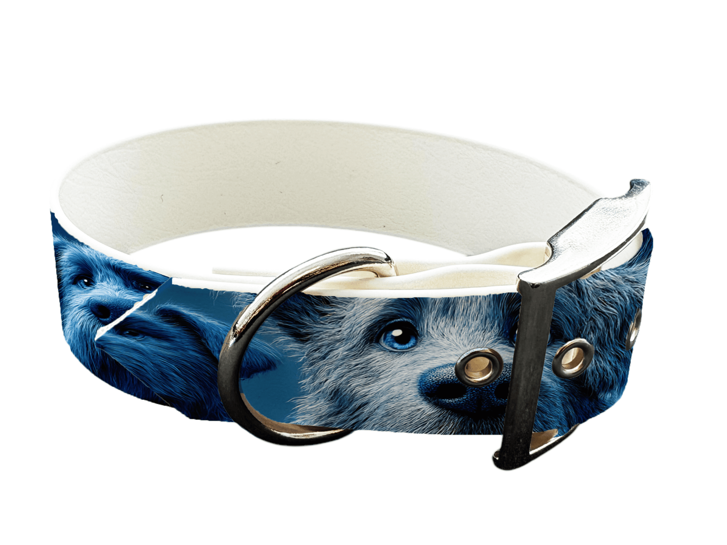 L'atelier du Fourmilier Colliers 232 Collier large pour chien en BioThane® imprimé – Collection chiens– 38mm