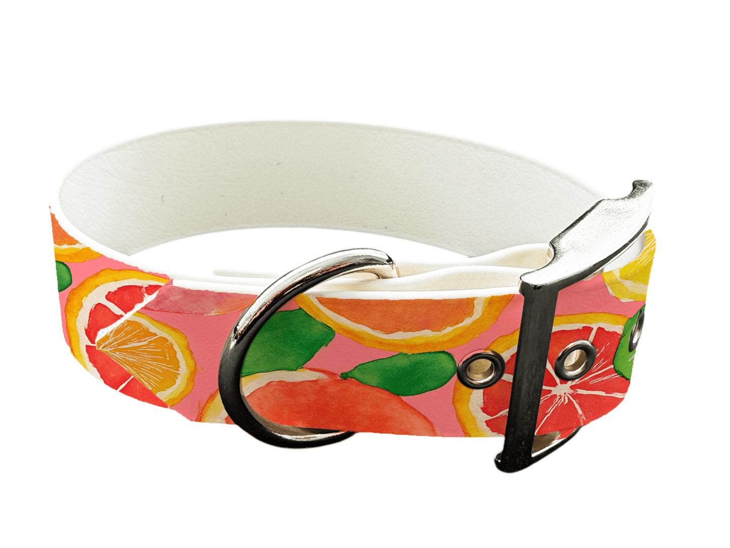 L'atelier du Fourmilier Colliers 234 Collier large pour chien en BioThane® imprimé – Collection gourmandise – 38mm