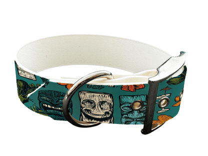 L'atelier du Fourmilier Colliers 246 Collier large pour chien en BioThane® imprimé – Collection Tribal – 38mm