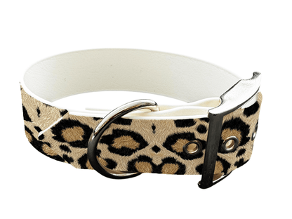 L'atelier du Fourmilier Colliers 260 Collier large pour chien en BioThane® imprimé – Collection fourrures et pelages – 25mm