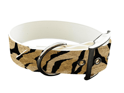 L'atelier du Fourmilier Colliers 264 Collier large pour chien en BioThane® imprimé – Collection fourrures et pelages – 25mm