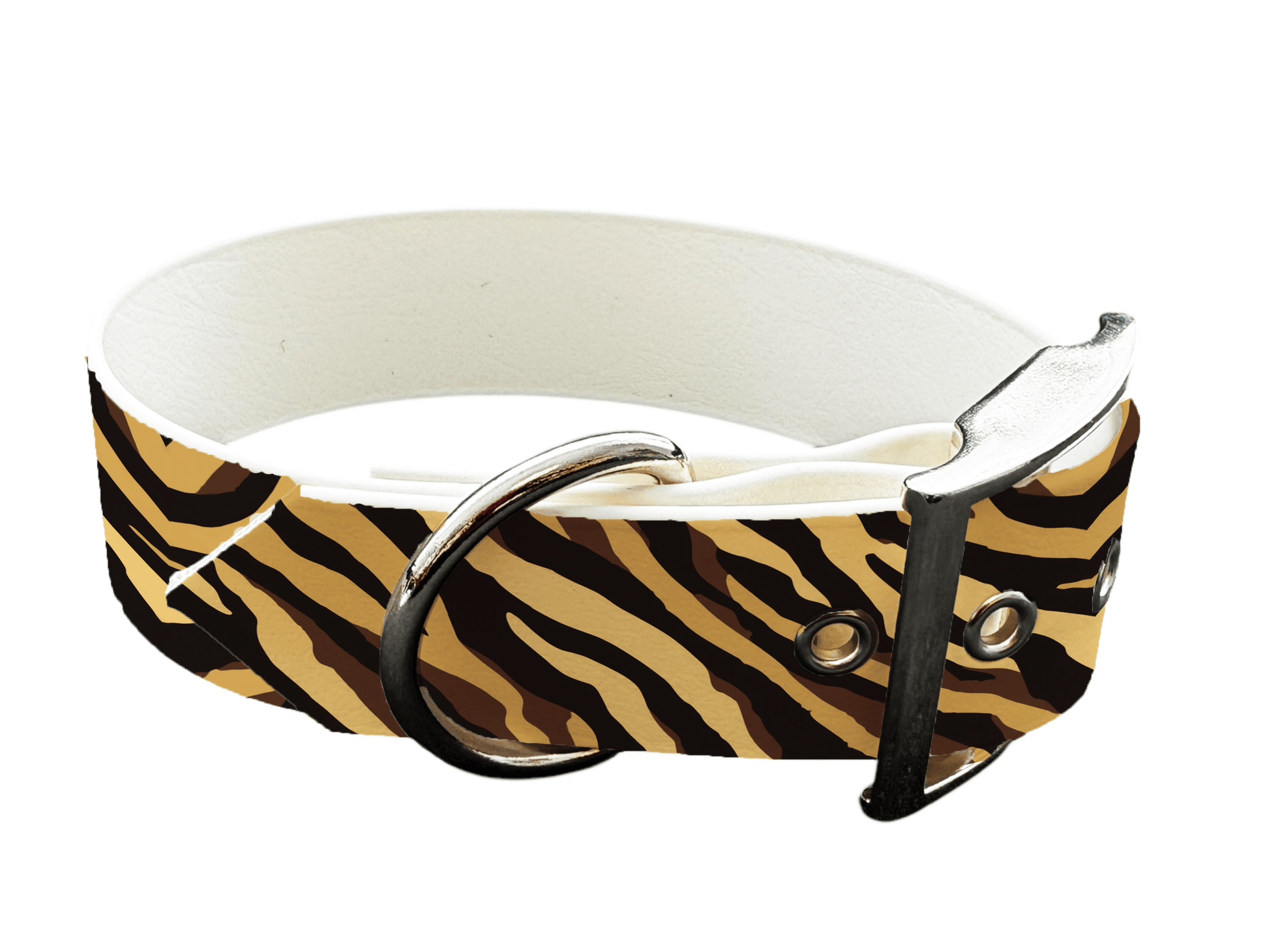 L'atelier du Fourmilier Colliers 267 Collier large pour chien en BioThane® imprimé – Collection fourrures et pelages – 25mm