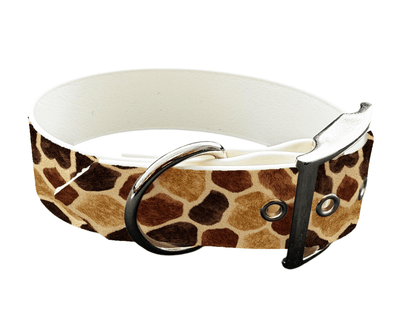 L'atelier du Fourmilier Colliers 269 Collier large pour chien en BioThane® imprimé – Collection fourrures et pelages – 25mm