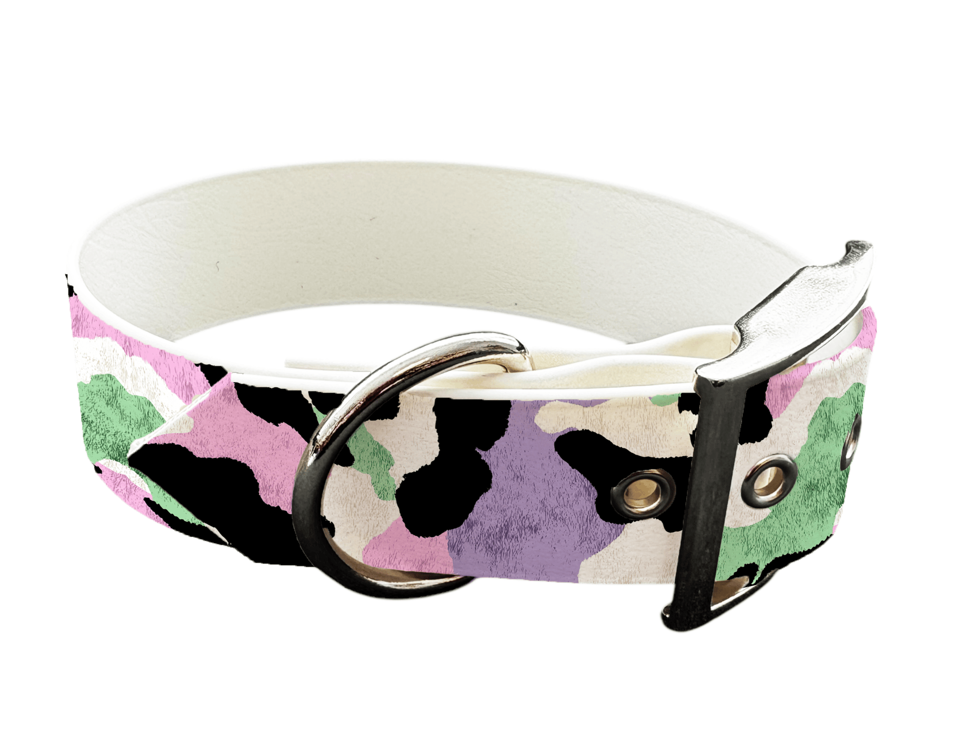 L'atelier du Fourmilier Colliers 273 Collier large pour chien en BioThane® imprimé – Collection fourrures et pelages – 38mm