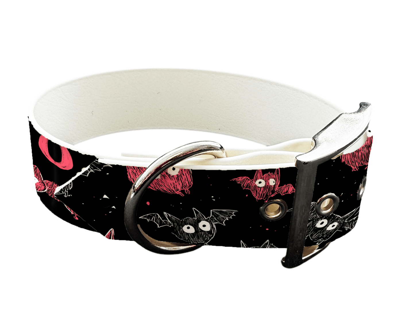L'atelier du Fourmilier colliers 289 Collier pour chien en BioThane® imprimé – Collection Halloween– 19mm
