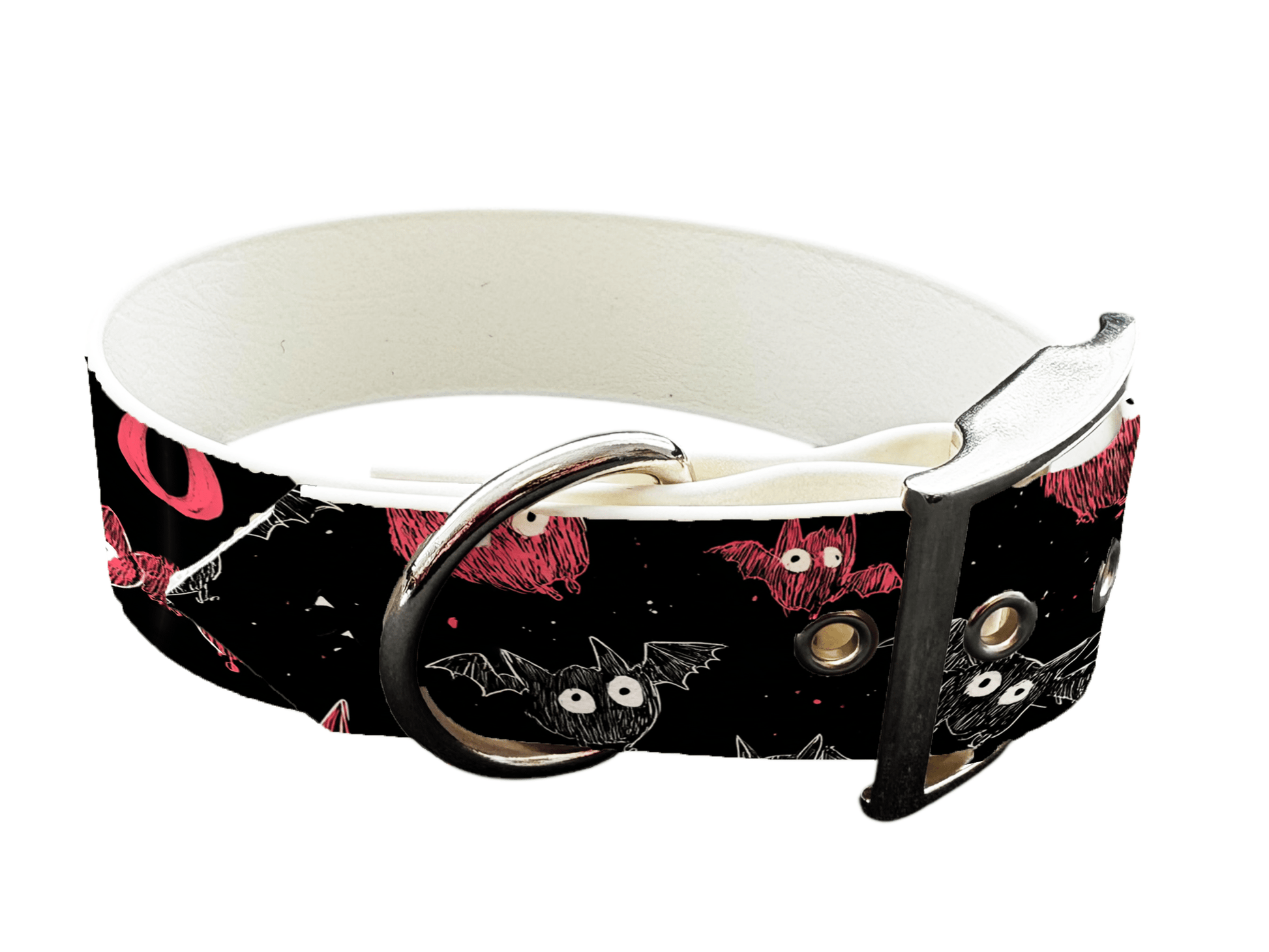 L'atelier du Fourmilier colliers 289 Collier pour chien en BioThane® imprimé – Collection Halloween– 19mm