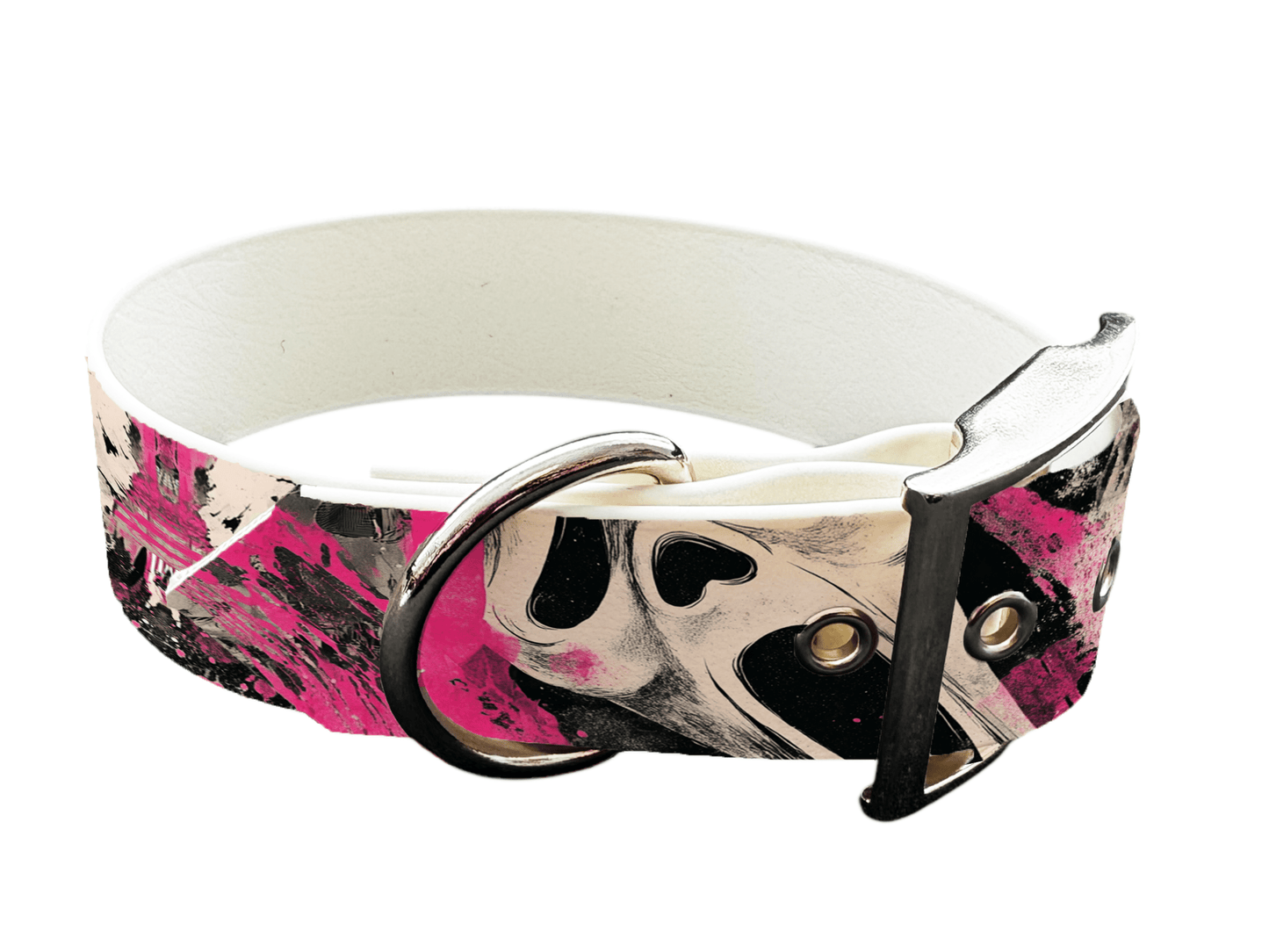 L'atelier du Fourmilier colliers 294 Collier pour chien en BioThane® imprimé – Collection Halloween– 19mm