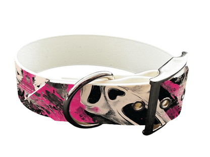 L'atelier du Fourmilier colliers 294 Collier pour chien en BioThane® imprimé – Collection Halloween– 19mm
